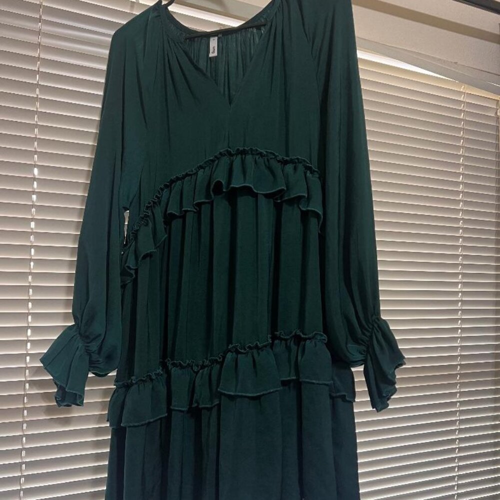 Green Long Sleeve Dress